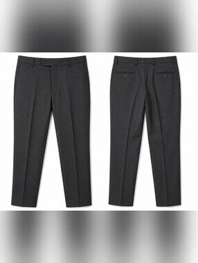 Brooks Brothers 1818 Reda 1865 Slim Dress Pants Gray Wool W36 L32 Men's.